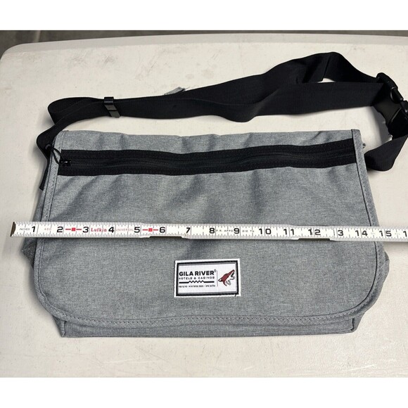 Canvas Everyday Work Shoulder Bag Crossbody Messenger Bags Sactchel Unisex Gray - Picture 7 of 9